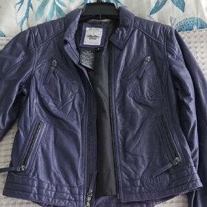 Harley-Davidson Purple Leather Jacket